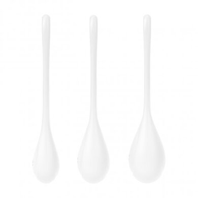Вагинальные шарики белые Yoni Power 1 Kegel Balls Satisfyer  (3 шт)