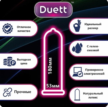 Презервативы особо прочные DUETT Extra Strong (12 шт)