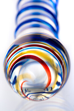 Нереалистичный фаллос Sexus Glass из стекла