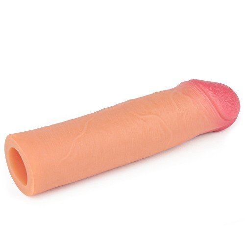 Удлиняющая насадка на пенис Revolutionary Silicone Nature Extender телесная + 5,5 см