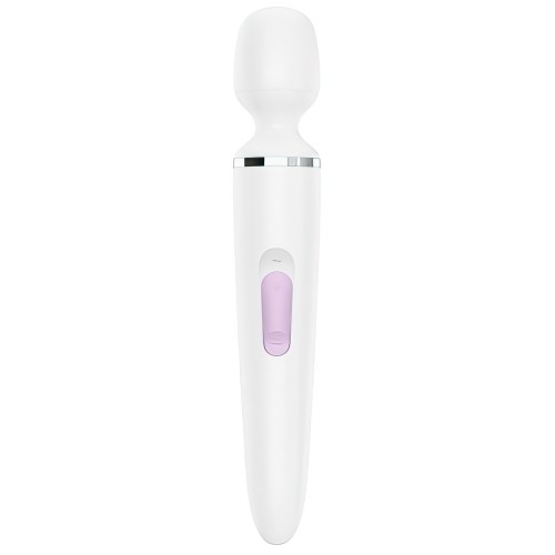 Вибромассажер перезаряжаемый белый Wand-er Women Satisfyer 
