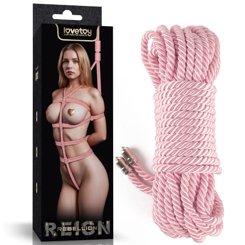 Веревка для бондажа Rebellion Reign Ebony Silky