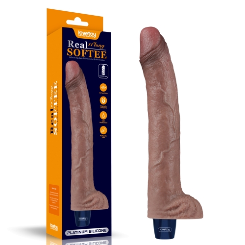 Реалистичный вибратор REAL SOFTEE 27 см