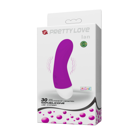 Изогнутый вибратор для точки G Pretty Love Ian 
