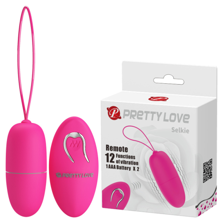 Виброяйцо с пультом Pretty Love Selkie Розовое