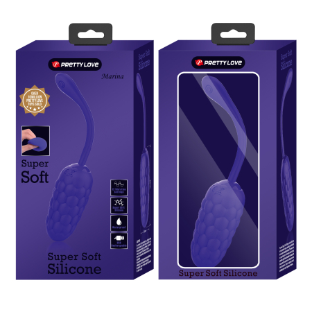 Виброяйцо Pretty Love Super Soft Silicone Синее