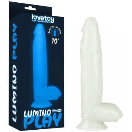 Светящийся в темноте фаллос на присоске Lumino Play Dildo 26 см