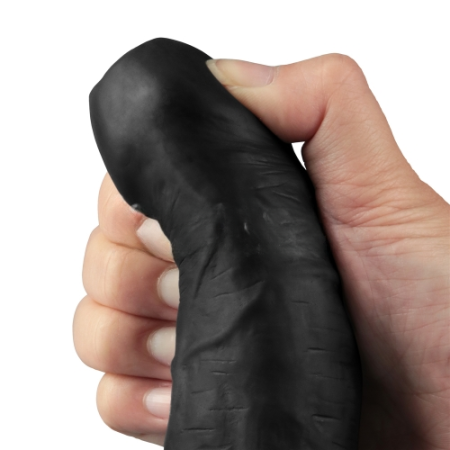 Реалистичный вибратор REAL SOFTEE 22 см BLACK