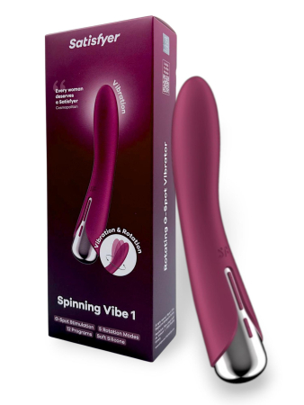 Вибратор для точки G с ротацией красный Spinning Vibe 1 Satisfyer 