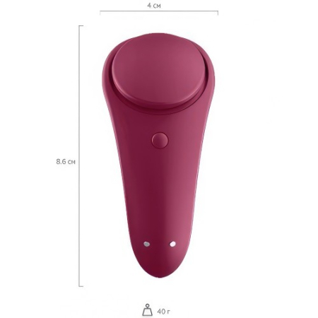 Клиторальный смарт-стимулятор для ношения бордовый Sexy Secret Satisfyer 