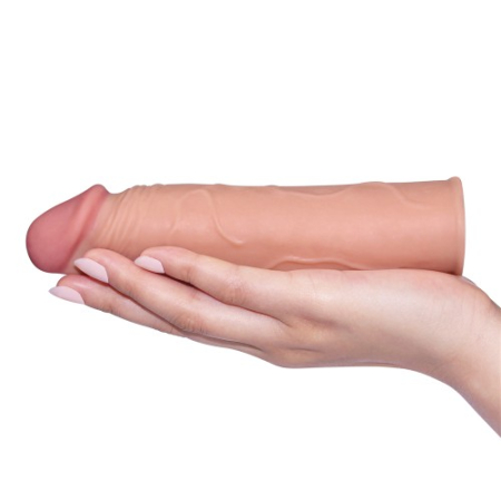 Удлиняющая насадка на пенис телесная X-Tender Penis Sleeve + 4 см