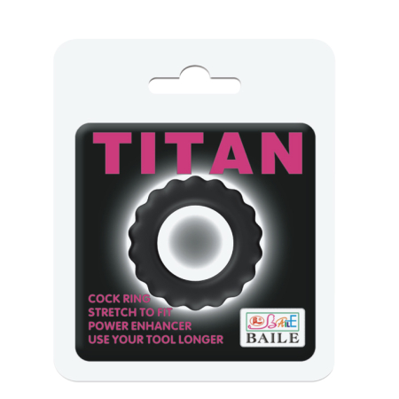 Эрекционное кольцо ребристое Baile Titan