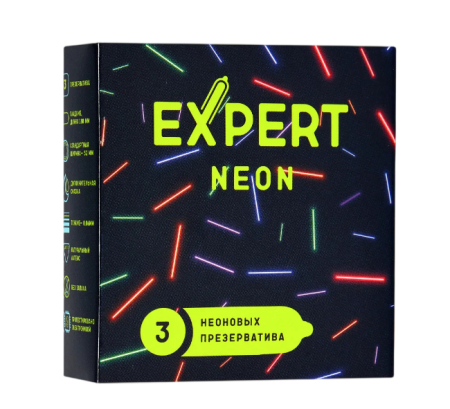 Презервативы светящиеся EXPERT Neon (3 шт)