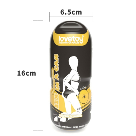 Мастурбатор в колбе попка Sex In A Can Anus Stamina Tunnel с вибрацией
