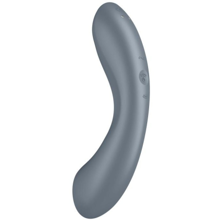 Вакуумный вибростимулятор для клитора и точки G серый Curvy Trinity 1 Satisfyer