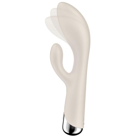 Вибратор-кролик с ротацией бежевый Spinning Rabbit 1 Satisfyer