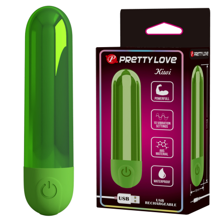 Вибропуля Pretty Love Kiwi зелёная