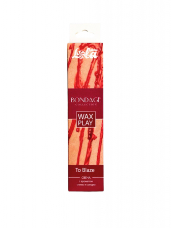 Низкотемпературная свеча Wax Play Bondage To Blaze с ароматом сливы и сакуры