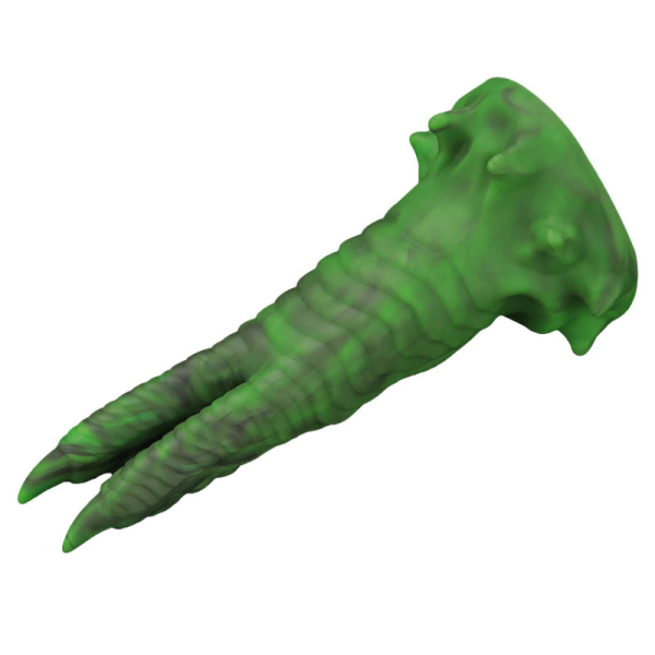 Вибратор в форме лапы с двумя когтями - Double-Claw Vibrating Silicone Dildo Savage Charm 10 режимов вибрации