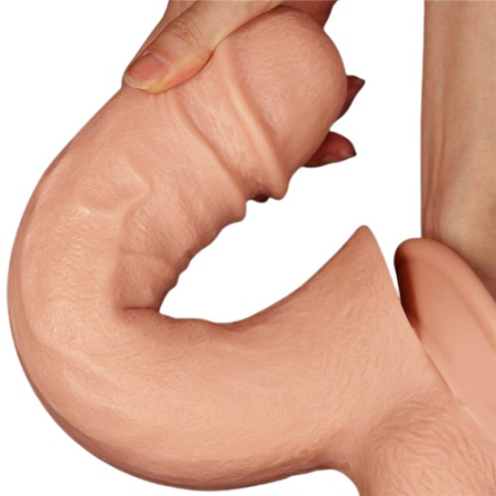 Огромный двойной фаллос на присоске Lovetoy Realistic Mega Double Dildo 33 см