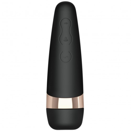 Вакуумно-волновой бесконтактный вибростимулятор черный Pro 3+ Satisfyer 