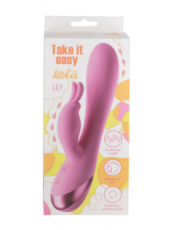 Перезаряжаемый вибратор-кролик Take It Easy Lily