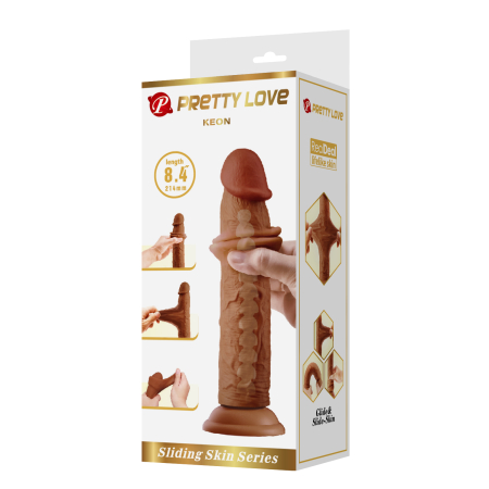 Реалистичный фаллоимитатор на присоске Pretty Love Keon