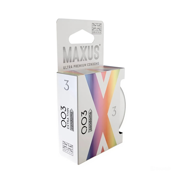 Экстремально тонкие презервативы MAXUS 0,03 (3 шт)