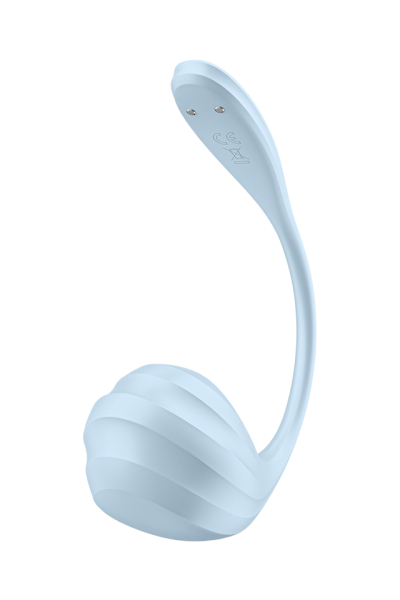 Смарт-виброяйцо голубое Smooth Petal Satisfyer 