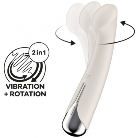 Вибратор для точки G с ротацией бежевый Spinning G-Spot 1 Satisfyer 