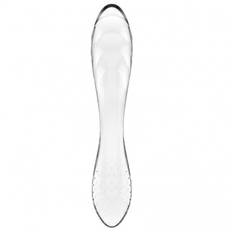 Двусторонний фаллоимитатор из стекла прозрачный Dazzling Crystal 1 Satisfyer