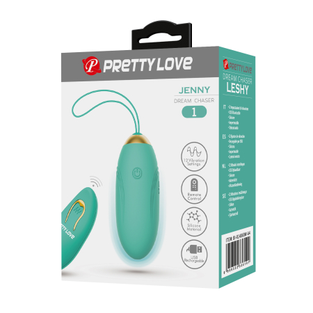 Виброяйцо с пультом Pretty Love Jenny Зеленое