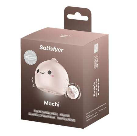Бесконтактный вакуумно-волновой стимулятор клитора бежевый Mochi Satisfyer