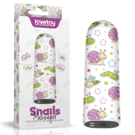 Перезаряжаемый мини вибратор LoveToy Snails Massager
