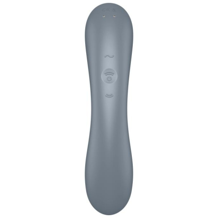 Вакуумный вибростимулятор для клитора и точки G серый Curvy Trinity 1 Satisfyer