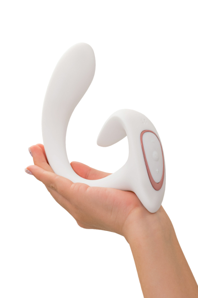 Вагинально-клиторальный вибратор Satisfyer G for Goddess 1 белый