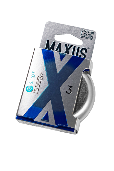 Презервативы Maxus G-Spot формы двойная спираль в железном кейсе (3 шт)