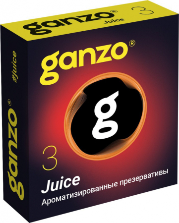 Ароматизированные презервативы Ganzo Juice (3 шт)