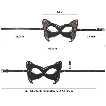 Маска из искусственной кожи Rebellion Reign Cat Mask