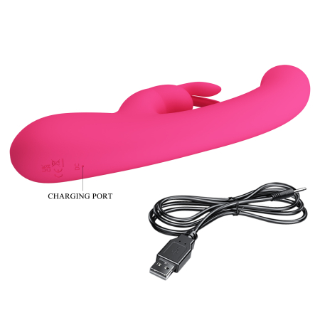 Перезаряжаемый вибратор-кролик розовый Pretty Love Lamar Stavros the great