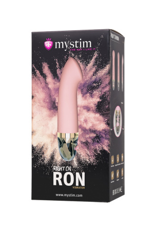 Вибратор перезаряжаемый розовый Mystim Right on Ron