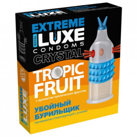 Презерватив Luxe Extreme Убойный Бурильщик с ароматом тропических фруктов 1 шт