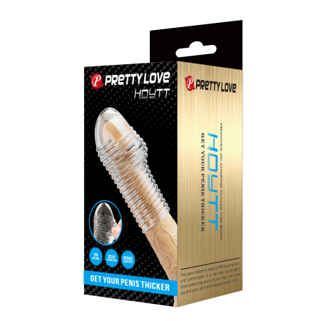 Насадка на пенис с рельефной текстурой Pretty Love Hoytt 