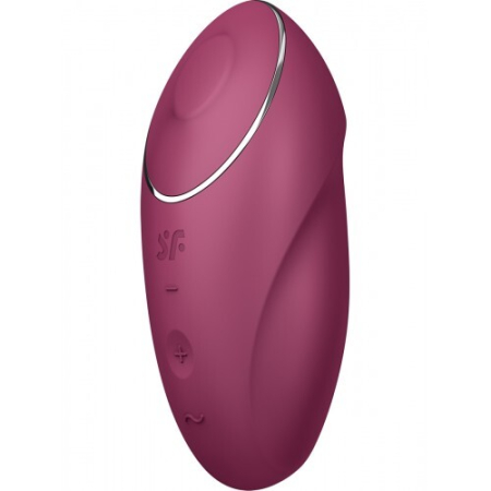 Вибростимулятор с функцией "жидкий воздух" красный Satisfyer Tap & Climax 1