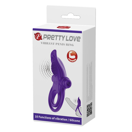 Эрекционное виброкольцо Pretty Love Фиолетовое