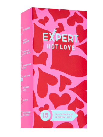 Презервативы с разогревающим эффектом EXPERT Hot Love (15 шт)