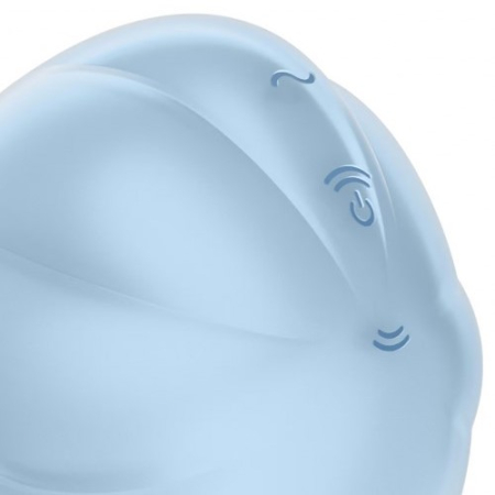 Вакуумно-волновой стимулятор с вибрацией голубой Cloud Dancer Satisfyer 