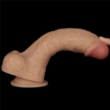 Перезаряжаемый вибратор реалистичный Power Basics 22 см