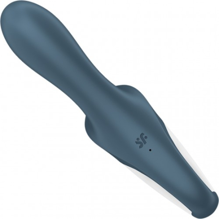 Расширяющийся анальный вибратор синий Air Pump Booty 2 Satisfyer 