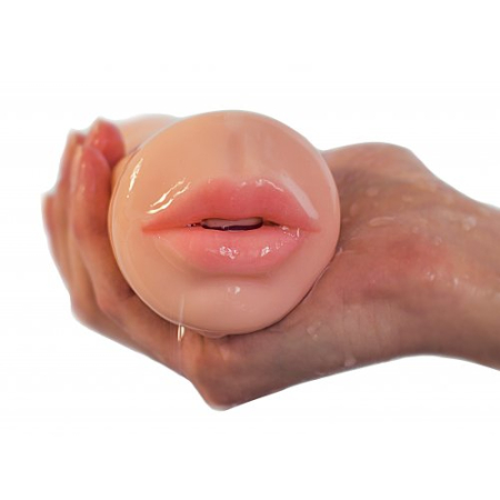 Двойной мастурбатор вагина и ротик с зубками Vagina-Oral sex with teeth 2 в 1